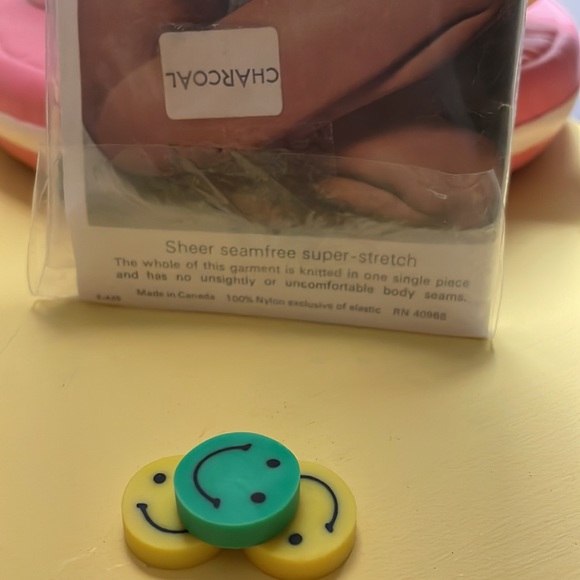 Vintage Pretty Polly Pantihose/Pantyhose Charcoal One Size 1960s/70s 🕺🏼 - Picture 4 of 8